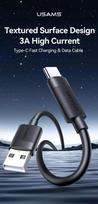 USAMS USB-C Į USB-A LAIDAS 18W 1M, SKIRTAS IPHONE 12, 13, 14, 15 PD JUNGTIMI