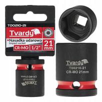 Tvardy smūginė muciņa 1/2" T00210-21, 21mm, trumpa, 1/2" kvadratinis, CR-MO plienas