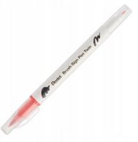Pentel Brush Sign Pen dvipusis kaligrafijos teptukinis rašiklis, koralų rožinis