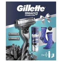 Gillette Mach3 Charcoal dovanų rinkinys – preciziškas skutimas ir odą valanti priežiūra
