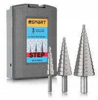 Smart365 koniniai pakopiniai grąžtai metalui, 3 vnt.