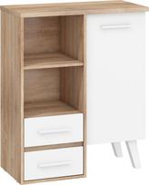 Spintelė Nordis 10-1D2S, ąžuolo/baltos spalvos