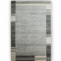 Šiuolaikinis rėminis kilimas Seta Hali Lara 80 x 150 cm pilkas