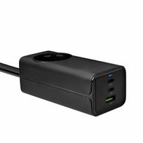 Akyga AK-CH-21 tinklo įkroviklis, 65W, 2xUSB-C, USB-A, PD, GaN