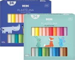 Interdruk Bebe Kids plastilinas, 24 spalvos, minkšta
