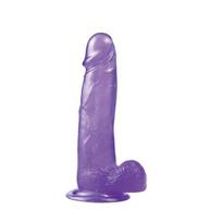 Falo imitatorius Jelly Studs, 20 cm, violetinis