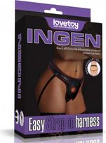 Strap on Lovetoy Easy, juodas