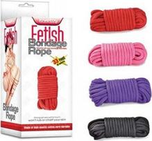 Virvė Lovetoy Fetish Bondage Rope, raudona