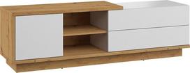 TV staliukas Meblocross Hybrid Hyb-21 1D2S, rudas/baltas