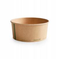 Vegware popieriniai indai maistui išsinešti, 1500 ml, 185 mm, 50 vnt., odcienie brązu i beżu