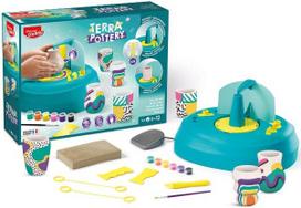 Keramikos rinkinys vaikams - Maped Creativ - Terra Pottery - Motorizuotas puodžių sukimo ratas - Nuo 8 metų - Spalvotas