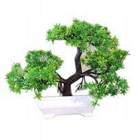 Dirbtinis bonsai vazone, mini medelis, gražus, realistiškas, dekoratyvinis