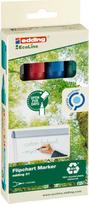 Edding 31 Ecoline žymekliai flipchartams, 4 spalvų rinkinys