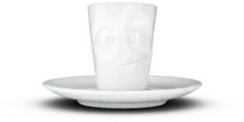 58products puodelis espresso 3D "Pyszna Buzka", baltas, 80 ml
