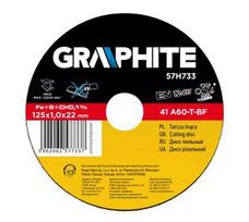 Graphite metalo pjovimo diskas 115x1x22,2mm