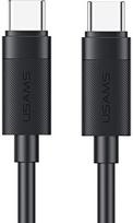 USAMS 60W USB-C Į USB-C LAIDAS, 1 M, SKIRTAS GREITAM TELEFONŲ ĮKROVIMUI
