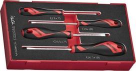 Teng Tools Teamd04n rinkinys plokščių atsuktuvų, 4 vnt.