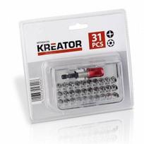 Kreator Atsuktuvų antgalių rinkinys KRT064550, 31 vnt., magnetinis laikiklis, greito keitimo sistema