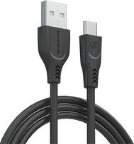Somostel USB laidas microUSB 3.1A 30W 1m Greitas Įkrovimas QC3.0 juodas SMS-BT03