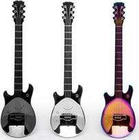 3 Gitara stiliaus arbatiniai šaukšteliai – puiki dovana muzikantui