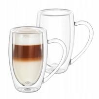 Terminis stiklinis puodelis kavai ir arbatai, 500 ml, 2 vnt., przezroczysty