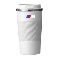 500 ml nerūdijančio plieno kavos termosas puodelis nešiojamas kelioninis termopuodelis BMW M M1 M2 M3 M4 M5 M6 M7 M8 X1 X3 X5 E39 E46 E60 E90 automobilio aksesuaras balta