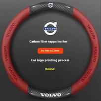 Automobilio vairo apdangalas Volvo XC40 XC60 XC70 XC90 V40 V50 V60 V90 S40 S60 S80 S90 anglies pluošto 38cm odinis automobilio aksesuaras