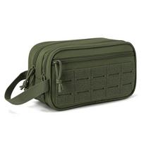 Small Molle Outdoor Travel Toiletry Bag For Men Women Sports Outdoor EDC Tool Hygiene Pouch Dopp Kit Shaving Shower Bag alyvuogių rusva spalva