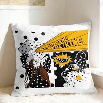 Pillow Cover Angine De Poitrine Band Novelty Pillow Case For Living Room Chair Pillowcases Linen 30*30(CM)-1Pcs
