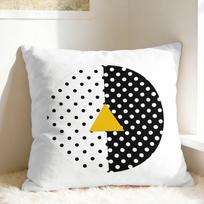 Pillow Cover Angine De Poitrine Band Novelty Pillow Case For Living Room Chair Pillowcases Linen 45*45(CM)-1Pcs black