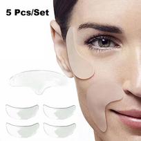 Reusable Silicone Anti Aging Anti-wrinkle Patch For Face Forehead Cheek Eye Sticker Skin Lifting Patches Wrinkle Remover Patch beige
