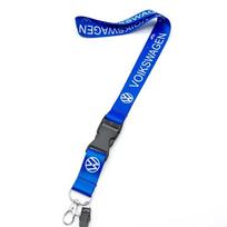 BOJ1 2025 Karštas Nailoninis Automobilio Raktų Pakabukas Dirželis Volkswagen Golf Polo Tiguan Passat Jetta Touran TSI TDI R32 MK4 GTI Automobilio Dekoracija Acce WB2 blue