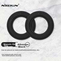 NILLKIN MagSafe Magnetic Stand, IPhone 17 Phone Holder, Wall Adhesive Magnetic Ring, for Apple 17 Pro Max/16/15/14/13/12/11, Elegant Black, Two-Pack