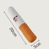 1Pc Funny Pet Toys Cigar Big Smoke Plush Squeak Dog Chew Toy Interactive Chew Toy Bite Resistant Fake Cigarette Dog Chew Toy gray