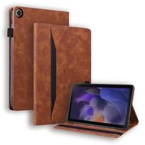 Case for Samsung Galaxy Tab A8 10.5 SM-X200 SM-X205, Classic, with stylus holder, brown