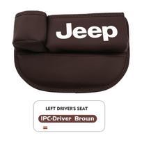 For Jeep Leather Car Seat Gap Organizer Crevice Side Storage Box Filler Side Storage Pocket With Cup Holder Grand Cherokee