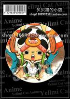 One Piece Anime Badge Luffy Zoro Chopper Sanji Pirate King Merchandise Pin Brooch Cartoon Accessories Collection Cosplay Gift 58mm white
