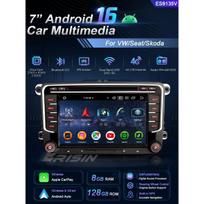 EU Stock Android 16 Car Dvd Player 8GB 128GB for VW Magotan Passat PQ35 PQ46 2003-2015 Wireless CarPlay DSP GPS 4G ES9135V 7" 128G 8 g