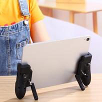 Quality for PUBG Controller Six Finger Pubg Mobile Trigger Gamepad Grip L R Fire Aim Button Joystick for Ipad Tablet FPS Handle 5 NONE white
