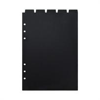 Black A5 A6 A7 Loose-leaf Divider Binder Index Separator Index Divider Notebook Paper Divider A5 top 5pcs