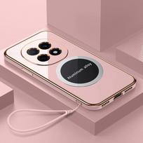 Xiaomi Redmi Note 14 Pro+ dėklas Redmi Note 14 Pro telefono dėklas Magnetinis pritraukimas Dengtas smūgiams atsparus silikoninis galinis dangtelis Case & Strap&Redmi Note 14 Pro 4G (Global) black