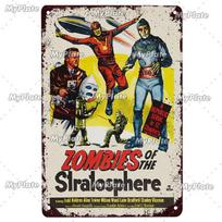 Klasikinio filmo plakatas Metalinis ženklas Vintažinis plaketinis skardinis iškabas Sienų dekoras Bar Club Vyro urvas Menas Tapyba Filmo Plakatas 20x30cm（7.8x11.8inch） white