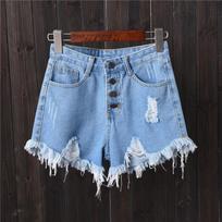 Women's Shorts Punk Ripped Baggy Short Pants for Woman To Wear Mini Loose Jeans Denim Korean Style XL Streetwear Clothing Cheap 6XL gray