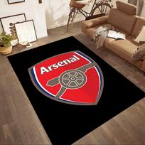 Arsenal Futbolo Komandos Koliažo Plotas Kilimas Klubo Logotipas Žaidėjo Spaudinys Neslystantis Stačiakampis Grindų Kilimėlis Futbolo Gerbėjo Svetainės Namų Dekoro Kilimas 40x60cm( 15x23in )
