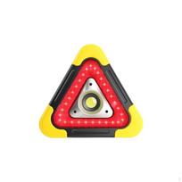 Emergency Warning Triangle, Reflective Solar Powered Light for Car Breakdown, Foldable red