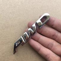 1X 3D Metal AWD Car Letters For Civic CRV RAV4 AWD Emblem N FJC5 Sticker Fender Trunk Badge Accessories gray