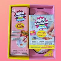 Mini Brands Mini Minis Užpildyk šaldytuvą Simuliacinis šaldytuvas Žaislas Slepiančioji dėžutė Rinkinys Staigmenos kamuoliukas Vaidmenų žaidimas Mikro miniatiūra yellow