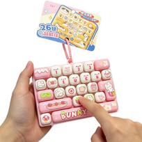 Fidget Toy 26 Keys Mechanical Keyboard Clicker Cute Cartoon Stress Relief Toy Sensory Desk Toy Kawaii Gift