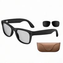 AI Smart Glasses: 8-Megapixel 4K Camera Glasses with AI Voice Control Photo/Video/Audio Recording and 26-Language Translation. Sunglass Lenses + Bl ruda