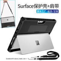 Surface Pro 8 7 Go 2/3 Case With Kickstand Pen Slot Shockproof TPU Cover Tablet Surface Pro 8 Case with Strap